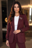 Dámske športovo-elegantné sako Megi Collection bordové MIN MIN.