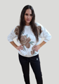 Megi Collection mikina “Jemný kvet”