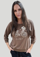 Megi Collection mikina bicykel čokoládová.