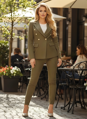 Dámsky elegantný kostým "DIVA" khaki.
