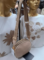 Dámska béžová crossbody kabelka 3 komorová.