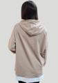 Megi Collection mikina pre plnoštíhle béžová.