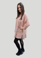 Megi Collection predĺžená tunika kvety marhuľová.