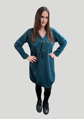 Dámske šaty BELLA petrolejové.