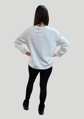 Mikina “veľký kvet” biela.