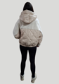Dámska bunda LOLA s kapucňou smotanová.