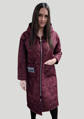 Dámska prechodná bunda NORA s kapucňou bordová.