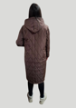 Dámska prechodná bunda NORA s kapucňou čokoládová.