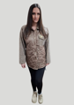 Dámsky kabát FLORA taupe. 