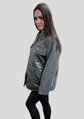 Dámsky kabát FLORA 2 zelený.