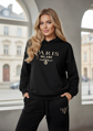 Súprava PARIS s kapucňou čierna.