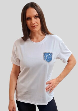 Dámske bavlnené tričko DENIM.