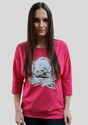 Dámske tričko fuxia.