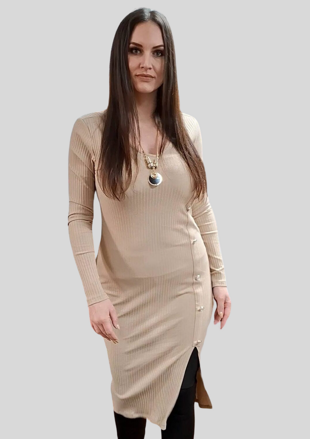 Dámske šaty béžové.