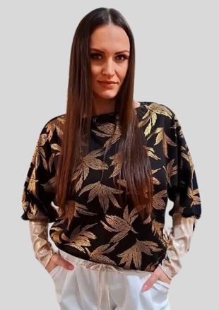 Elegantná tunika čierna.