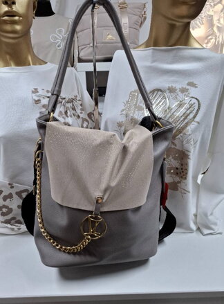 Dámska crossbody kabelka šedá.