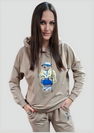 Megi Collection tepláková súprava “maco” béžová.