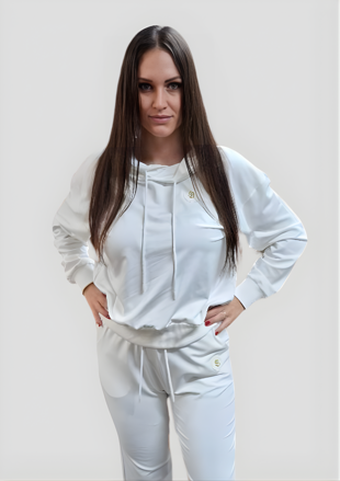 Megi Collection tepláková súprava biela.