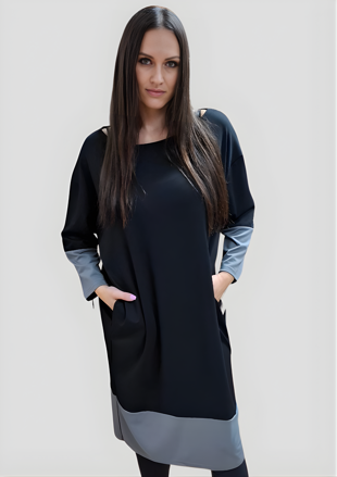 Šaty pre moletky čierne LAURA2.