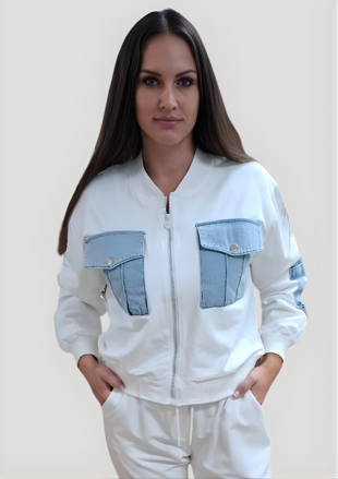 Megi Collection bombera biela.