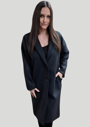 Dámsky kabát DIANA čierny.