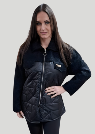 Dámsky kabát FLORA 2 čierny.