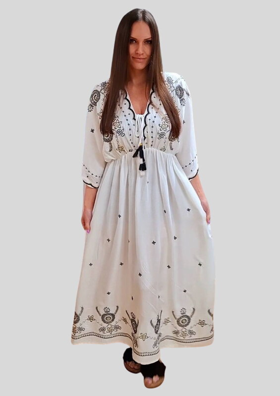 Dlhé boho šaty ELLA čierne. Dlhé boho šaty ELLA čierne.