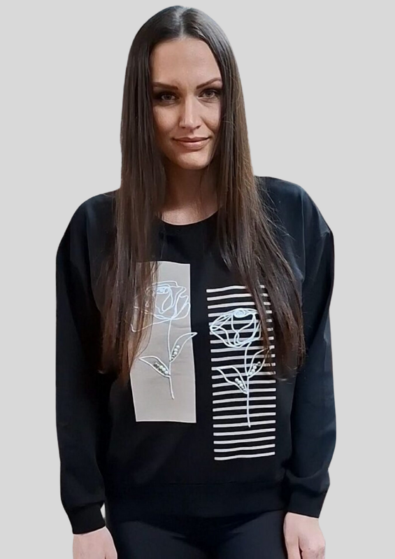 Dámska mikina čierna Dámska mikina čierna