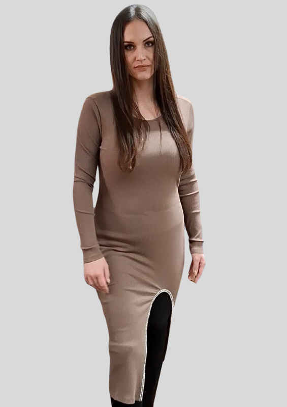 Dámske šaty čokoládové. Dámske šaty čokoládové.