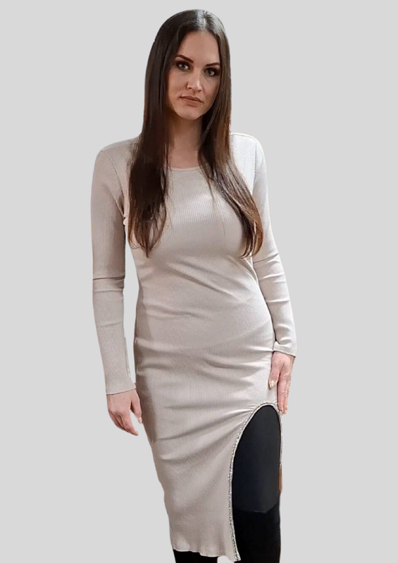 Dámske šaty béžové. Dámske šaty béžové.