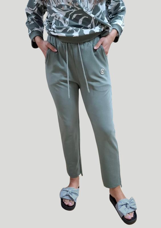 Megi Collection tepláky pre plnoštíhle - zelené.