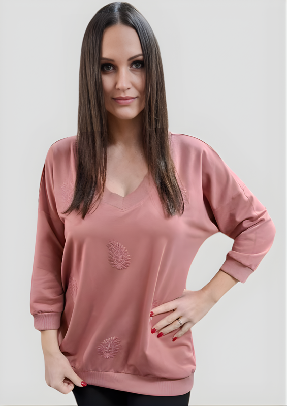 Megi Collection mikina apricot.