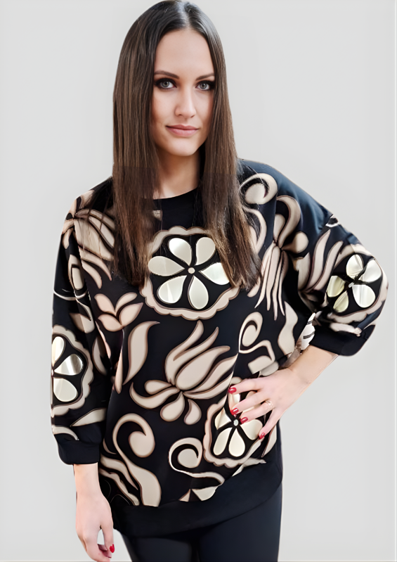 Megi Collection tunika čierna.