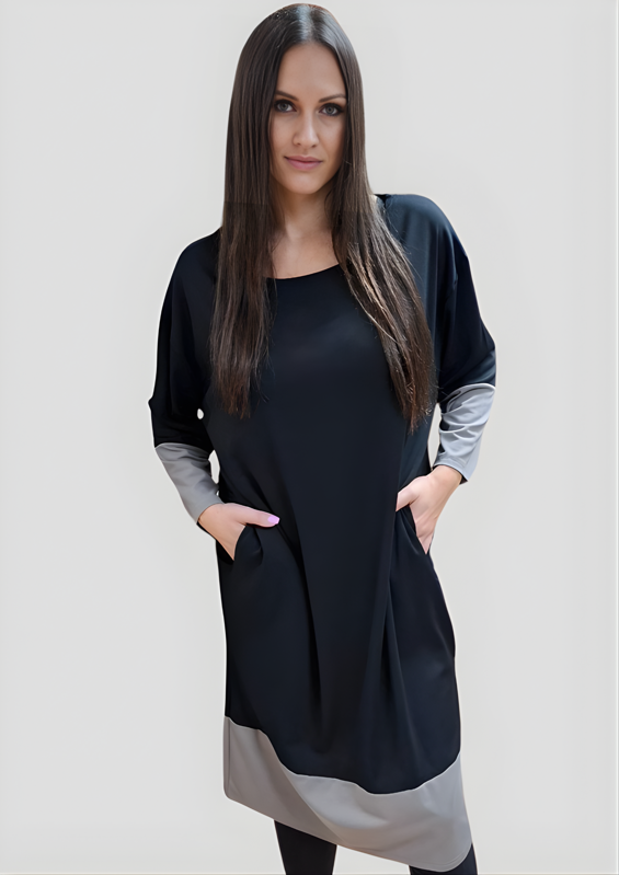 Šaty pre moletky čierne LAURA.