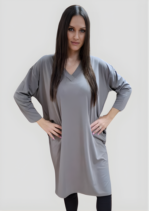 Šaty pre moletky NORA šedé.