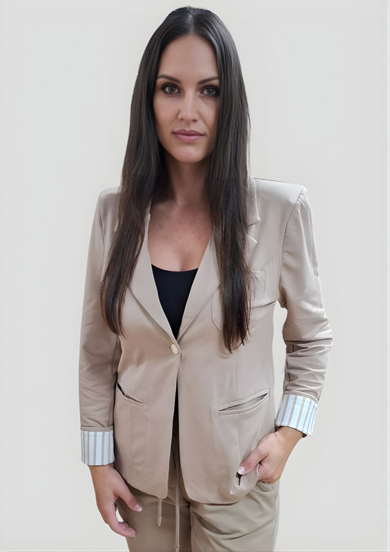 Megi Collection športové sako béžové.