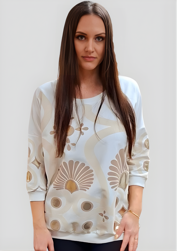 Dámska mikina Megi Collection biela.