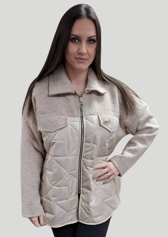 Dámsky kabát FLORA 2 béžový.