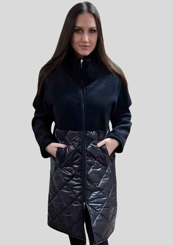 Dámsky kabát BIBIANA čierny.