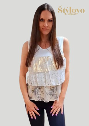 Dámske tielko DIAMOND biele.