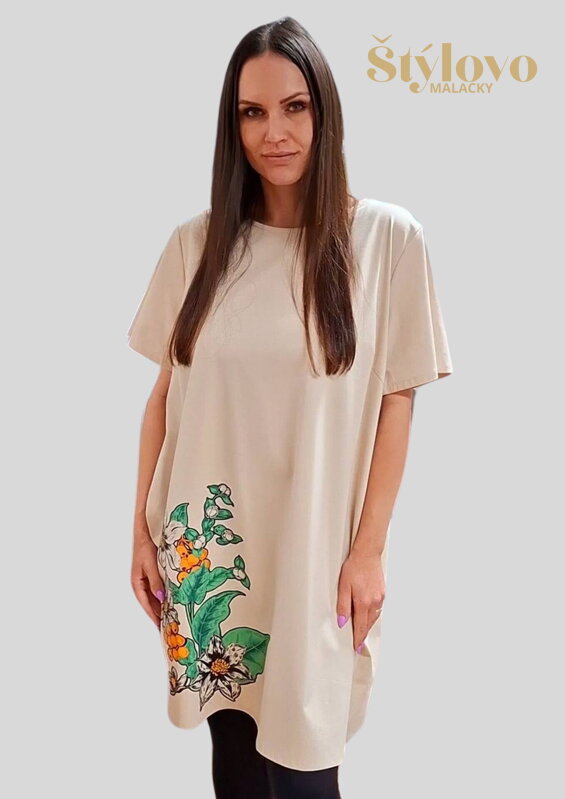 Dámske šaty STELLA béžové. Dámske šaty STELLA béžové.