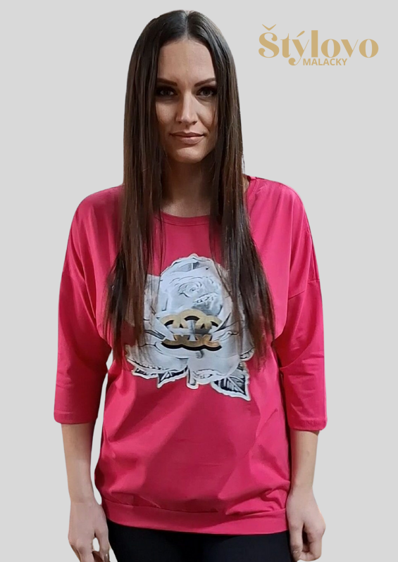 Dámske tričko fuxia. Dámske tričko fuxia.