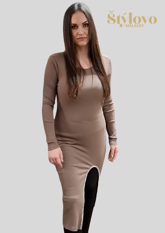 Dámske šaty čokoládové. Dámske šaty čokoládové.