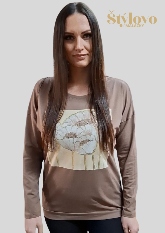 Dámske tričko čokoládové. Dámske tričko čokoládové.