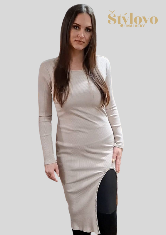 Dámske šaty béžové. Dámske šaty béžové.