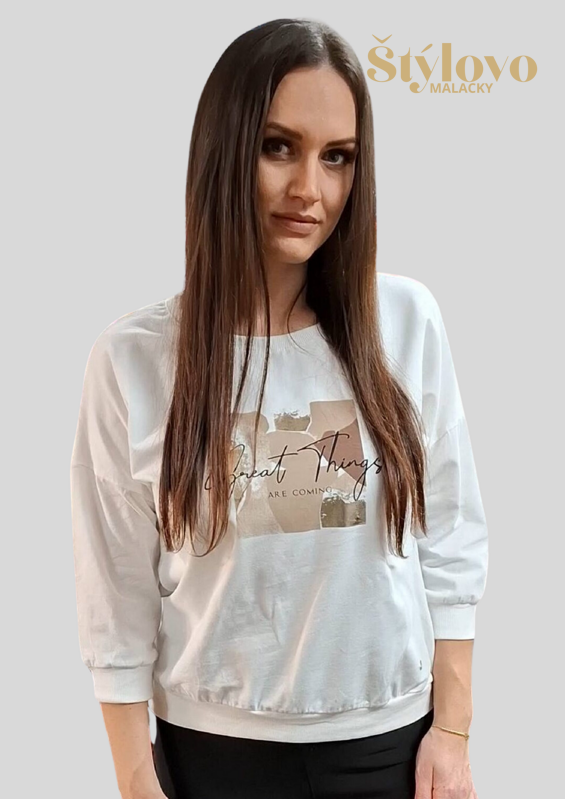 Dámska mikina MEGI biela Dámska mikina MEGI biela