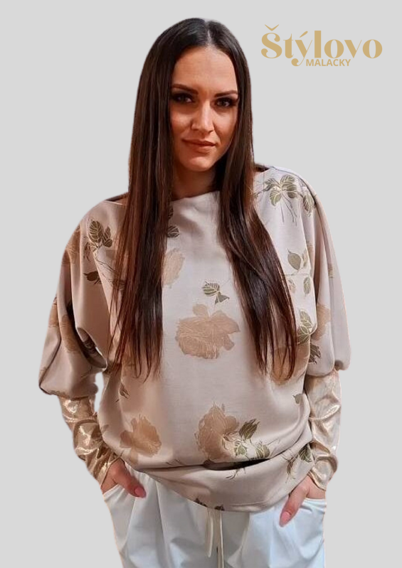 Elegantná tunika béžová. Elegantná tunika béžová.