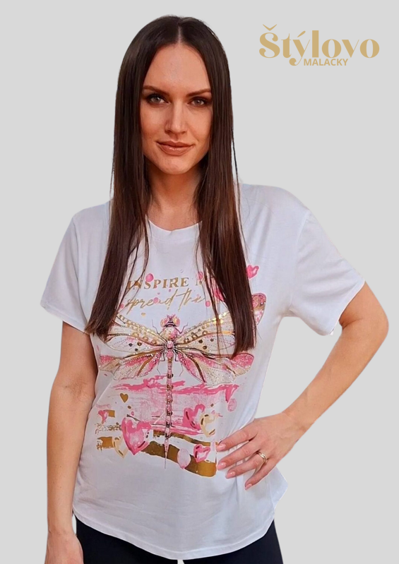 Dámske bavlnené tričko VÁŽKA. Dámske bavlnené tričko VÁŽKA.