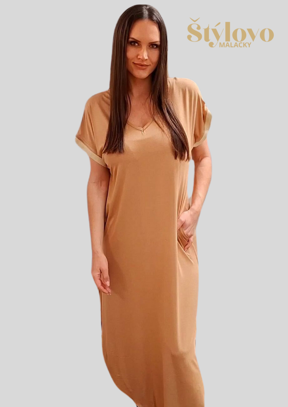 Dámske šaty béžové. Dámske šaty béžové.