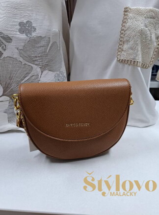 Crossbody kabelka Enrico Coveri hnedá.